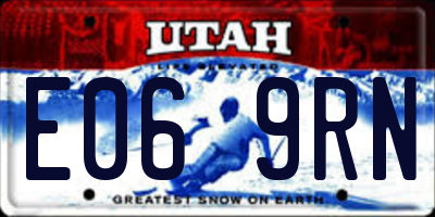 UT license plate E069RN
