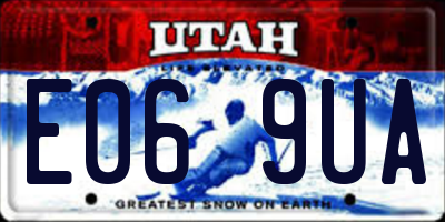 UT license plate E069UA