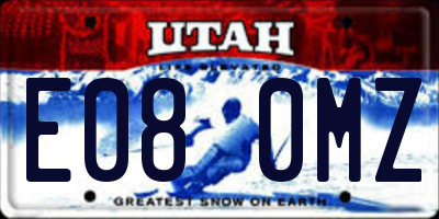 UT license plate E080MZ