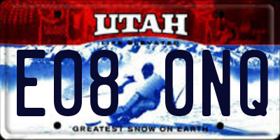UT license plate E080NQ
