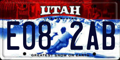 UT license plate E082AB
