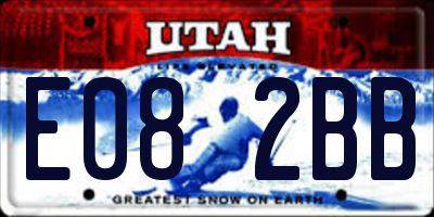 UT license plate E082BB