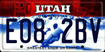 UT license plate E082BV