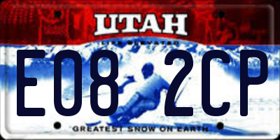 UT license plate E082CP