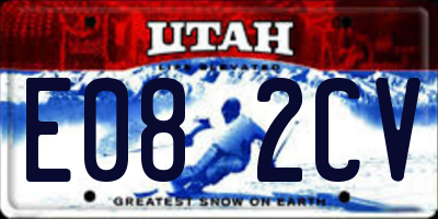 UT license plate E082CV