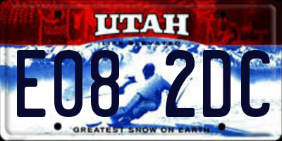 UT license plate E082DC
