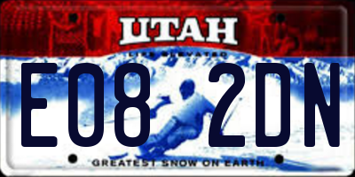 UT license plate E082DN
