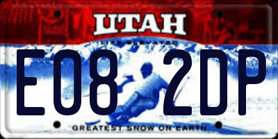 UT license plate E082DP