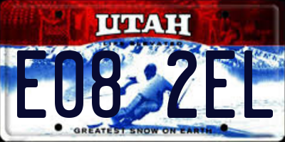 UT license plate E082EL