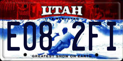 UT license plate E082FI