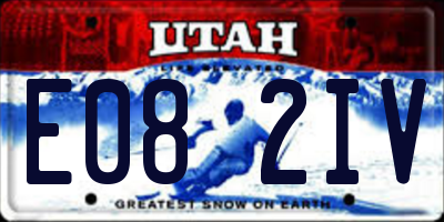 UT license plate E082IV
