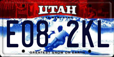 UT license plate E082KL