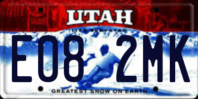 UT license plate E082MK
