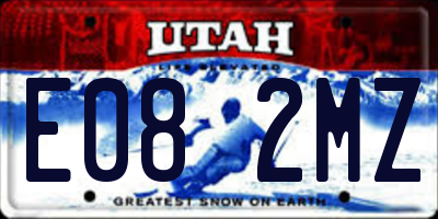 UT license plate E082MZ