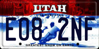 UT license plate E082NF