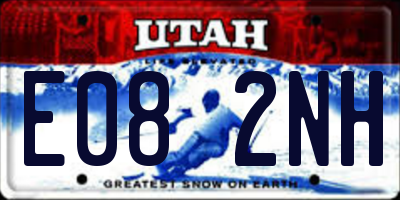 UT license plate E082NH