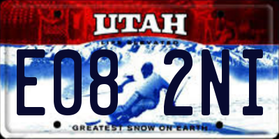 UT license plate E082NI