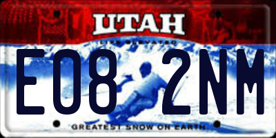 UT license plate E082NM