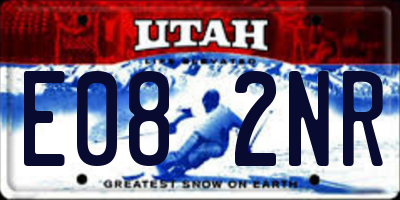 UT license plate E082NR