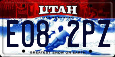UT license plate E082PZ