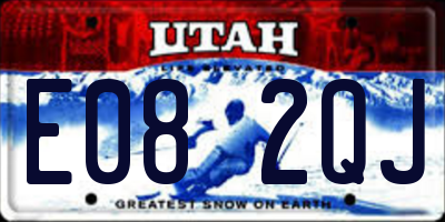 UT license plate E082QJ