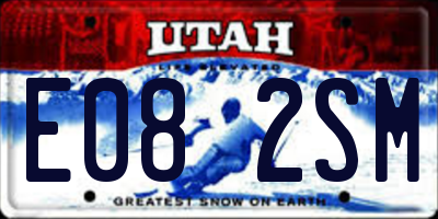 UT license plate E082SM