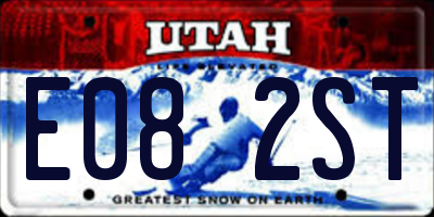 UT license plate E082ST