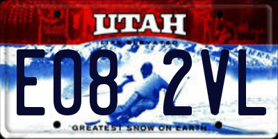 UT license plate E082VL