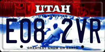 UT license plate E082VR