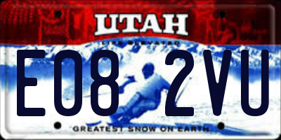 UT license plate E082VU