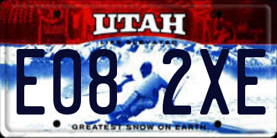 UT license plate E082XE