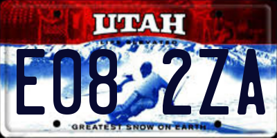 UT license plate E082ZA