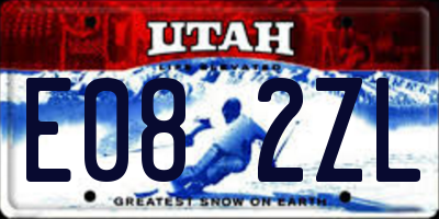 UT license plate E082ZL