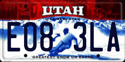 UT license plate E083LA