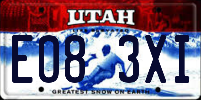 UT license plate E083XI