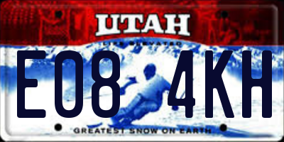 UT license plate E084KH