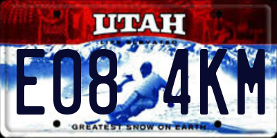 UT license plate E084KM