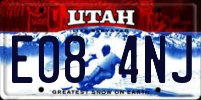 UT license plate E084NJ