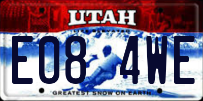UT license plate E084WE