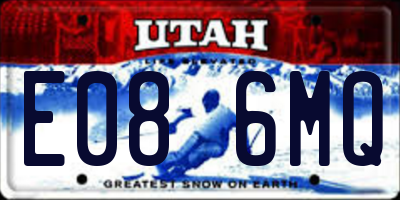 UT license plate E086MQ