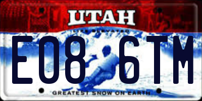 UT license plate E086TM
