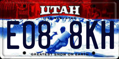 UT license plate E088KH