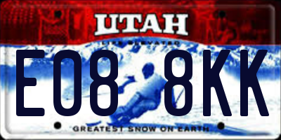 UT license plate E088KK