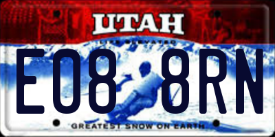 UT license plate E088RN