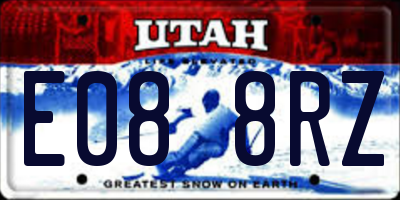 UT license plate E088RZ