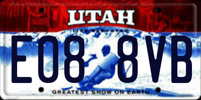 UT license plate E088VB