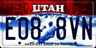 UT license plate E088VN