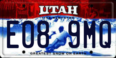 UT license plate E089MQ
