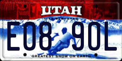 UT license plate E089OL