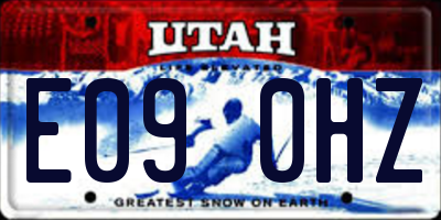 UT license plate E090HZ